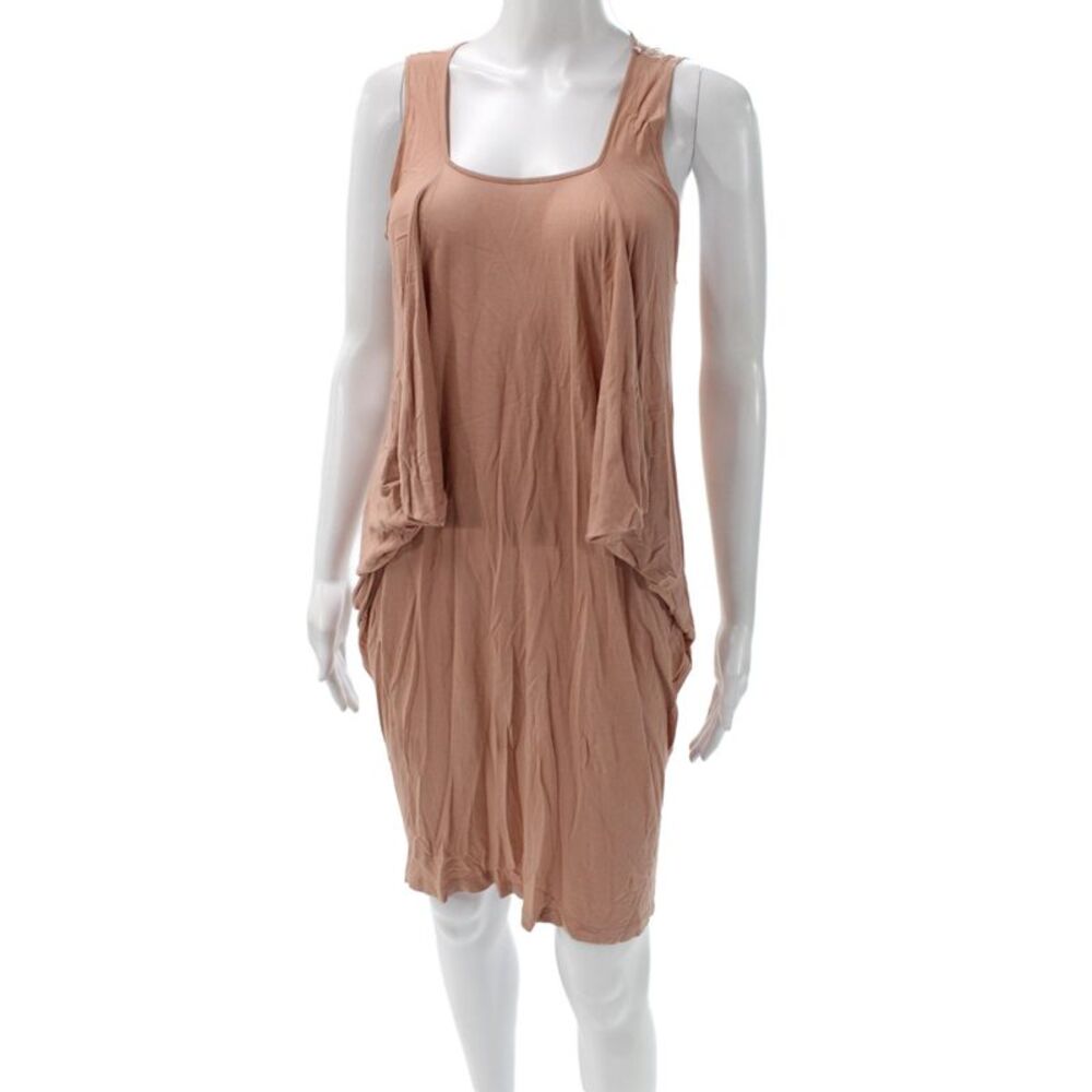 Stella McCartney Women Pink Tank Dress Scoop Neck Sleeveless Mini Size S